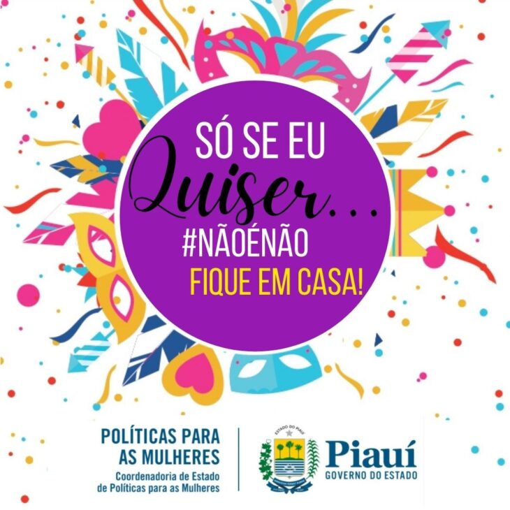 Coordenadoria da Mulher lança a campanha de Carnaval “Fica em Casa”